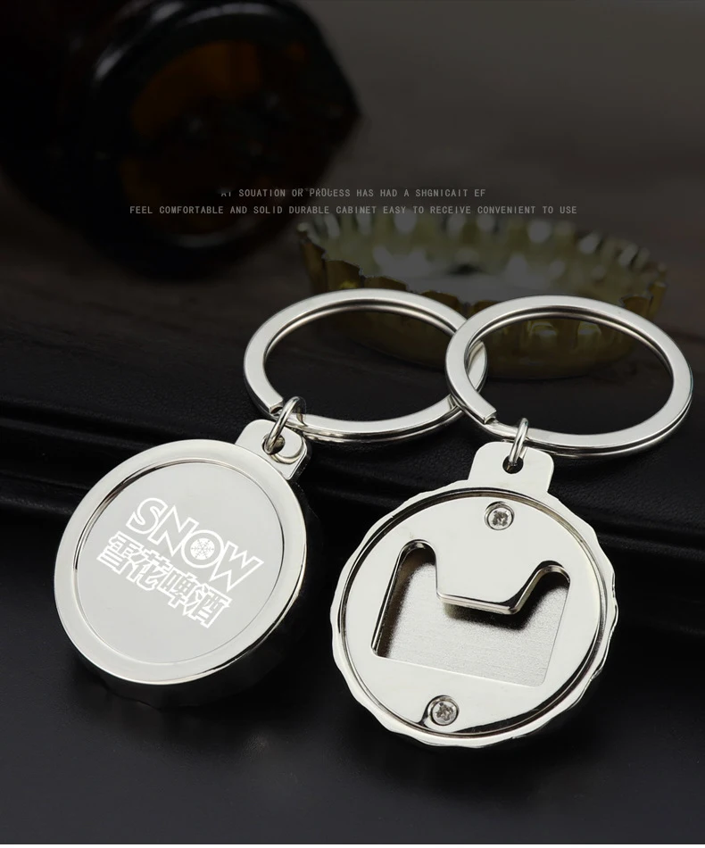 Creative Custom Logo Practical Gift Keychain Custom Beer Bottle Opener