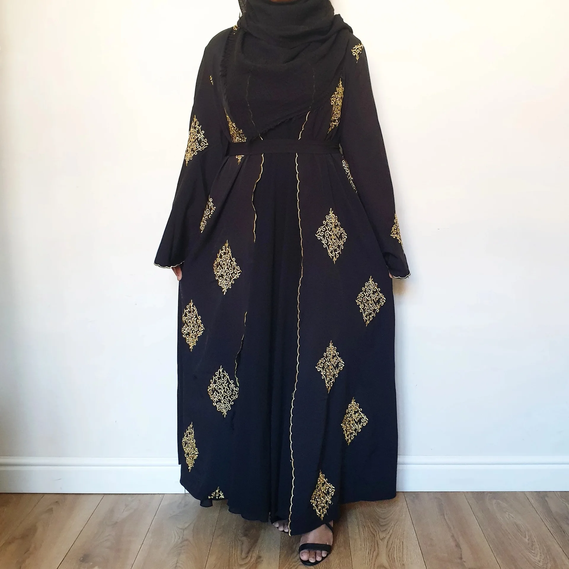 Elgent Muslim Women Dubai Muslimah Niqab Embroidery Khimar Burqa Middle