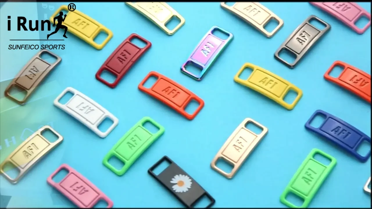 Irun Custom Shaped And Logo Sneaker Decorative Shoe Laces Clips