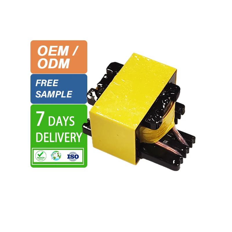EE22 Vertical Type PIN5+3+2 Wide Isolation Power 12V Transformer