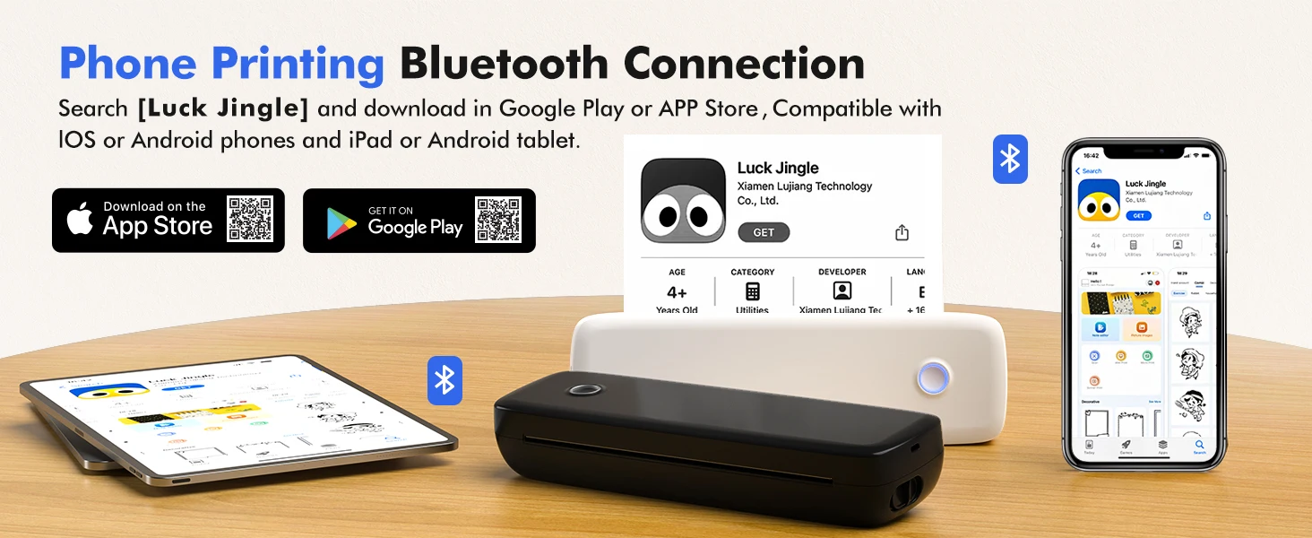 2023 Hot Selling Portable Thermal Printer A4 Paper Printing Mini A4 Label Printer Bluetooth Connect Wireless for A4 Pape factory