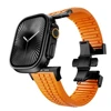 Hebilla naranja y negra (solo correa de reloj)