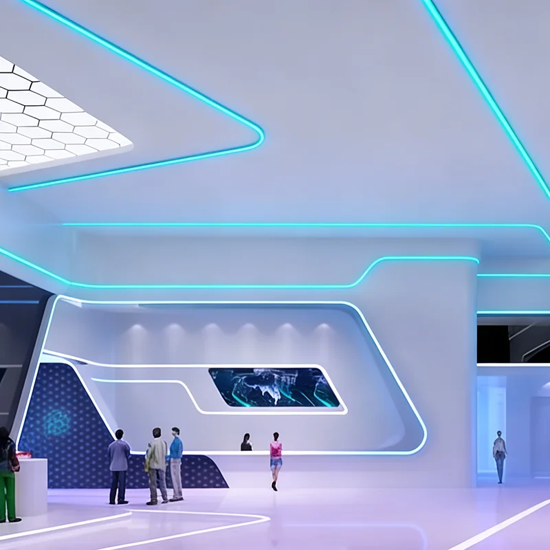 RGBW smart LED-strimla – VR/AR- och e-sportrummets dekoration, färgändrande DMX-LED-rör med IP54-skydd och 5 års garanti, CRI90 för spel