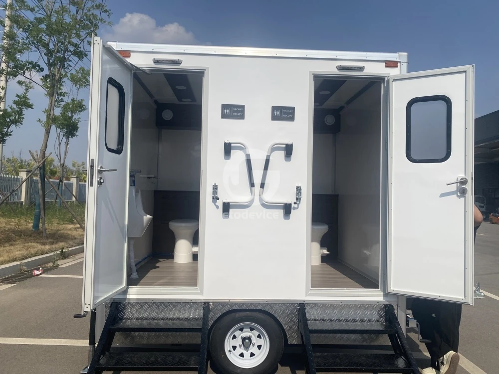 Customized  Public Toilet with Steel Skid Outdoor Mobile Portable Toilet Trailer WC Australia with CE