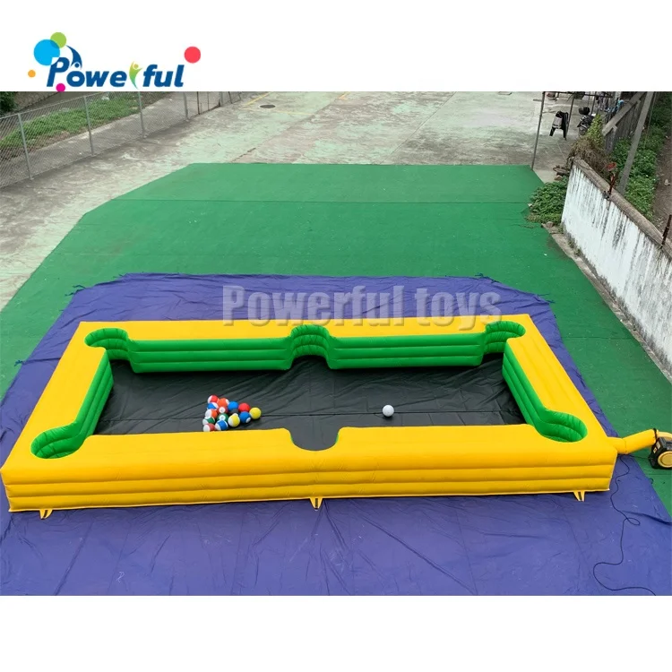 Inflatable Human Billiards Interactive Game Billiard Soccer Inflatable Pool Table