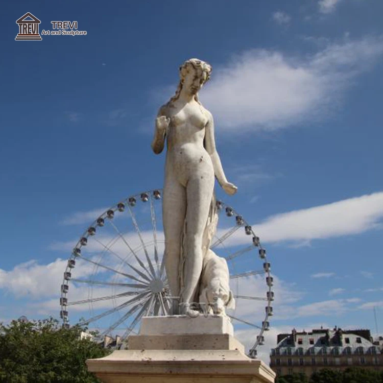 セクシーな白い大きな大理石の彫刻ヌード裸の女性エロ石の彫刻像