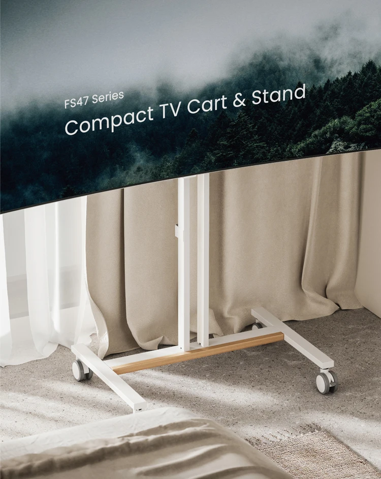 Wholesale Mobile Height Adjustable Tv Cart Display Tv Floor Stand With