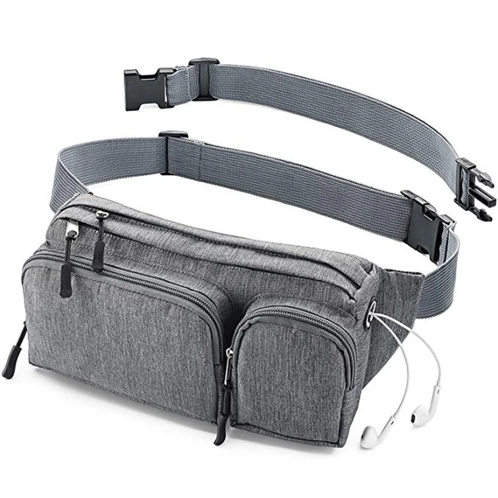 double zipper fanny pack