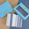 Towel and bath towel gift set (2 bath towels, blue)