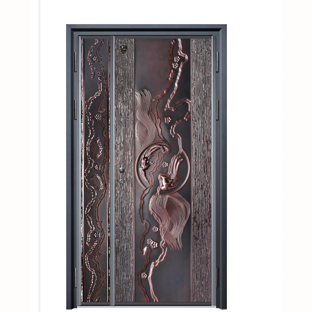 China Top Supplier Aluminium Proof Door Stainless Steel Security Exterior Villa Aluminium Bifold Doors aluminium door