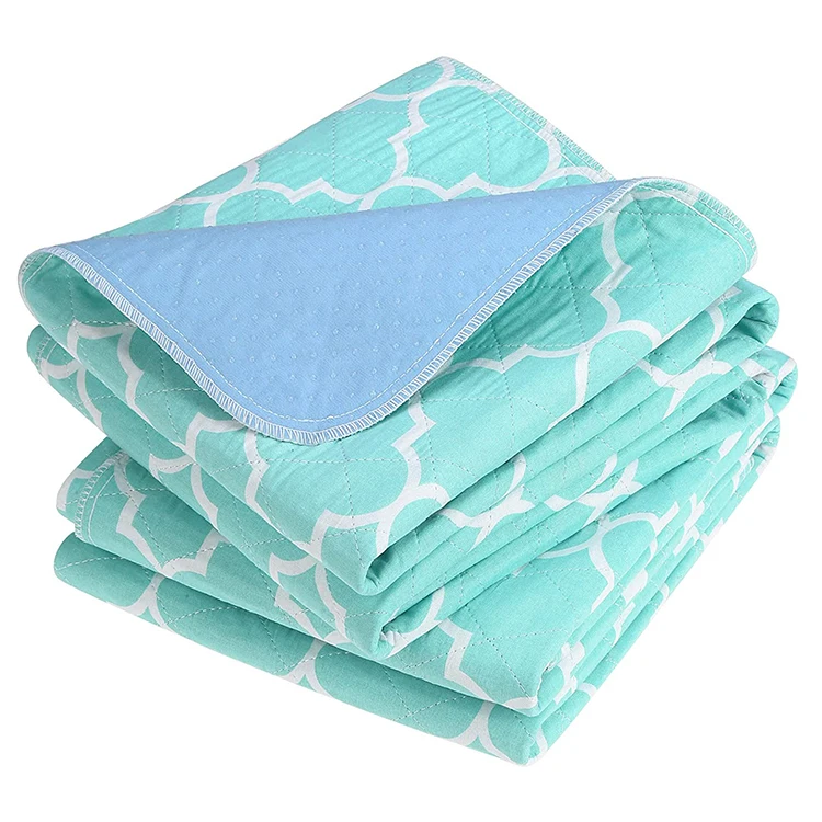 YK Home Sustainable Waterproof Reusable Underpad 4 Layers Washable Durable Incontinence Bed Absorb Pads For Wholesale details