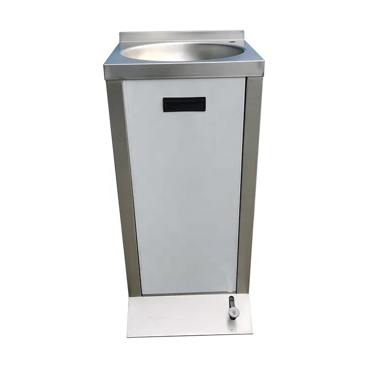 Foot Operated Hand Wash Sink Customized Portable Stainless Steel Lab Sink for Hospital Use Mini SS Outdoor Sink