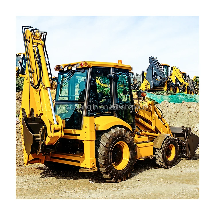 Backhoe Loader 4WD Large Capacity Bucket Front Digging Rear Shovel Loading Excavator For Sale
