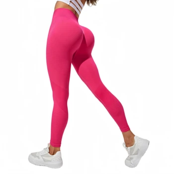 Wholesale Workout Athletic High Quality Seamless Plus Size Women's Sports Fitness Scrunch Butt Leggings