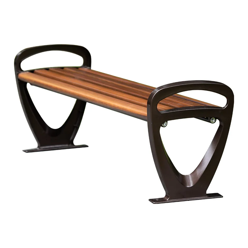 Premium-quality and long-lasting zinc alloy outdoor park bench no backrests