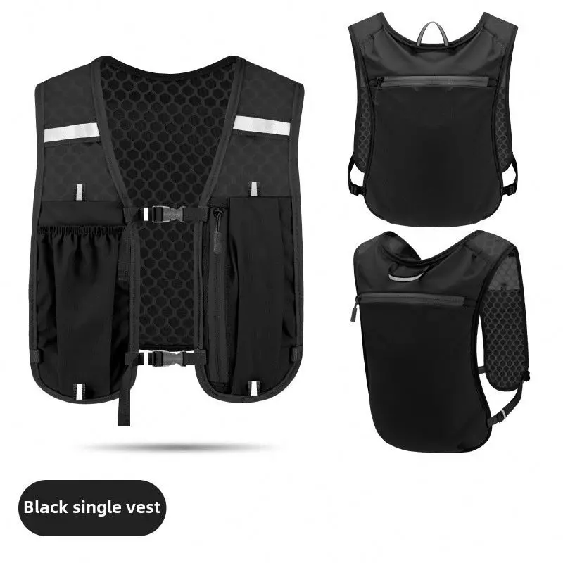 Hiking Cycling Water Bottle Lightweight Nylon Running Vest Bag Storage Phone Holder Hydration Running Vest for Outdoor Sports