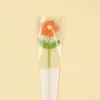 Orange-Large puff flower (double leaves)-With flower bag