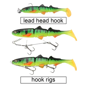 Spinpoler T Tail PVC Soft Bait Swimbait Wobblers 16cm 22cm Fishing Sea Fishing Artificial Soft Lure Saltwater Pike River Tackle – Soft Lure – view 5