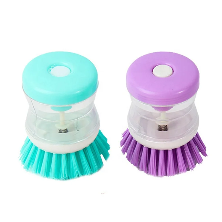 Innovative Cleaning Tool Kitchen Gadgets Kitchenware Smart Home Plastic  soap dispensing dish scrubber cleaning brush