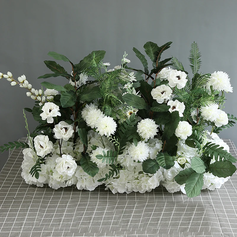 Cftr024 Artificial Silk Rose Flower Runner Table Centerpieces Flowers