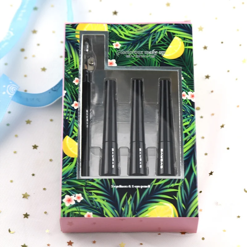 3 шт. водостойкая жидкая подводка для глаз и карандаш