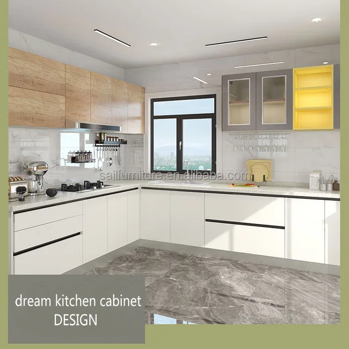 Luxury Kitchen Kitchen Cupboards Storage Set Kitchen