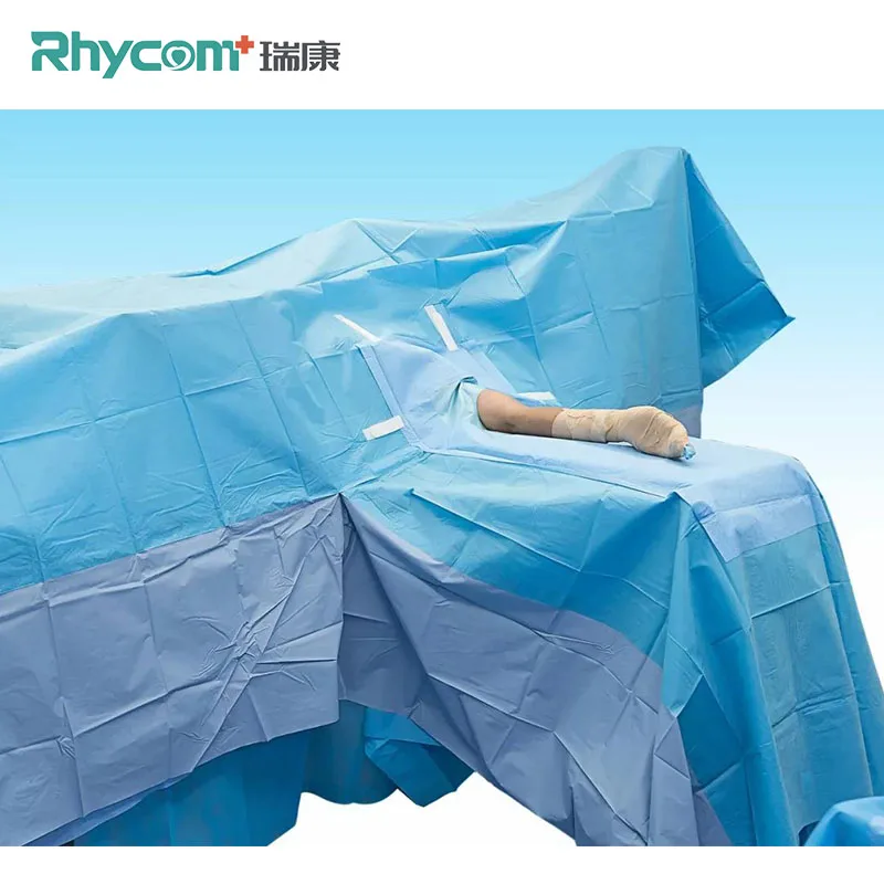 Rhycom disposable orthopedic surgical operating kit sterile surgical drape pack kit