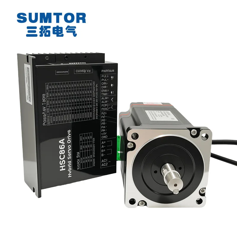 86HS118ESS+HSC86A Closed Loop Nema 34 Stepper Motor and Driver 6A 8.5N.M  Hybrid Stepper Motor Set