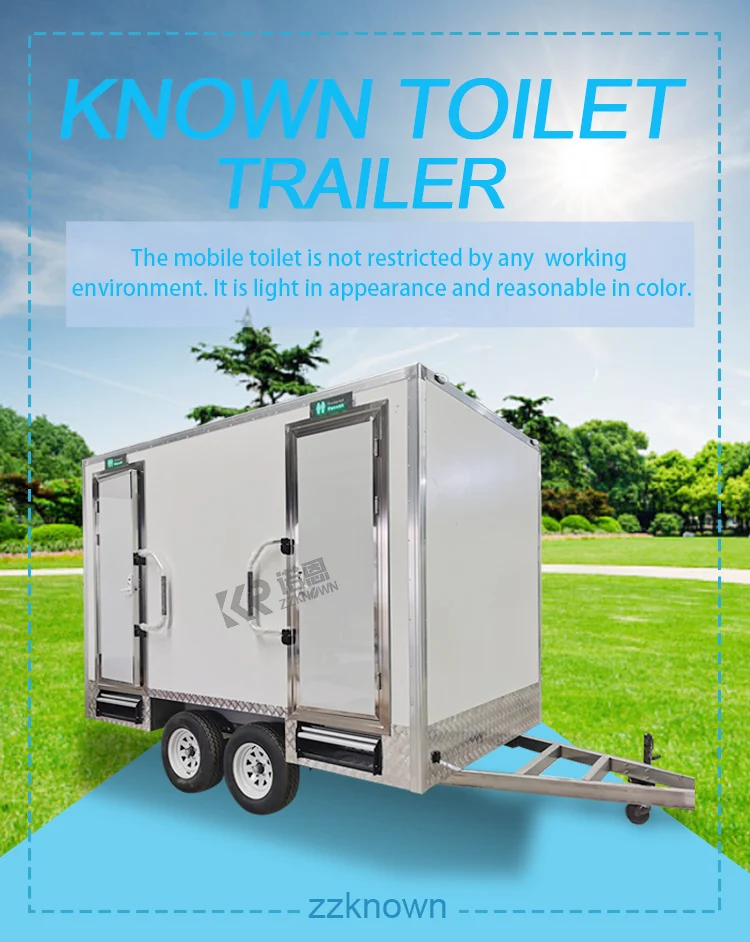 2024 Portable Restroom Toilet Trailer Toilet Cabin Luxury Mobile Toilet ...