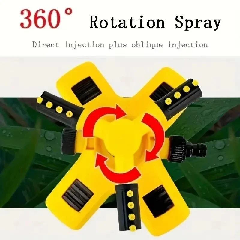 360 Degrees Automatic Rotation Garden Sprinklers Courtyard Lawn Large Area Coverage Sprinkler Irrigation Water Gardening Tools