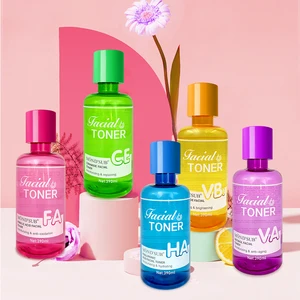 Custom Korean Skincare VC Whitening Facial Toner Hyaluronic Acid Hydrating Moisturizing Skin Toner and Moisturizer for Face