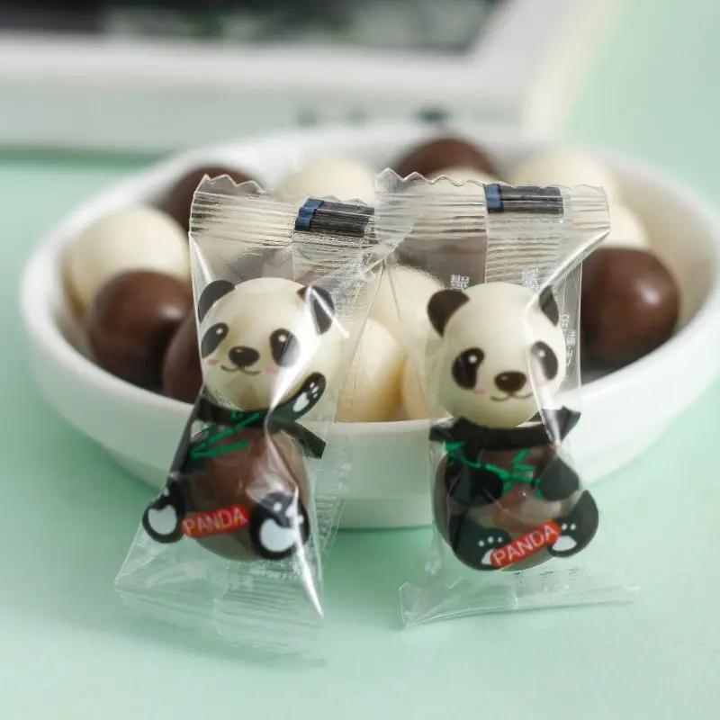 Chinese Panda 340pieces Chocolate Biscuits Children s Snacks Bulk Cartoon Jelly Beans Fruit Christmas Gift Items Chocolate Candy