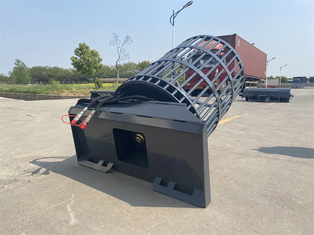 Skid Steer Hydraulic Rotary Rock Picker Buy Rock Picker,Skid Steer