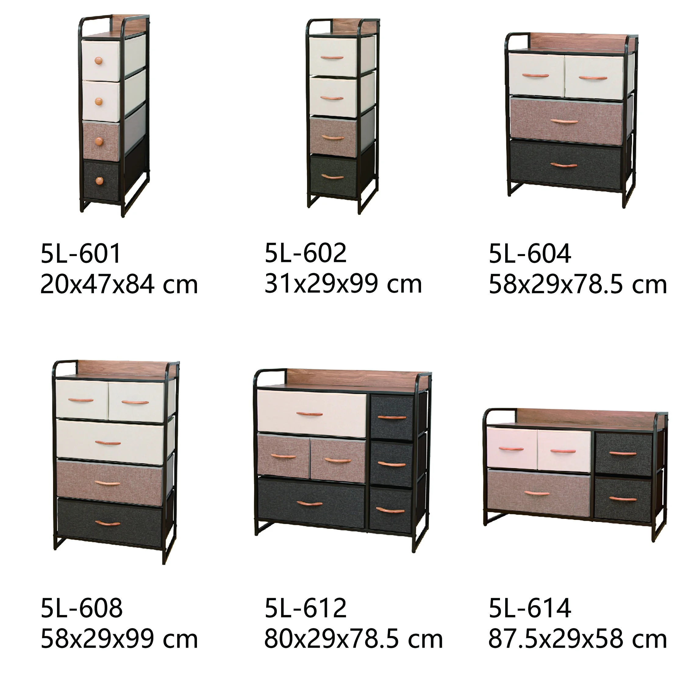 OEM custom made bedroom furniture corner dresser household 6 drawers ...