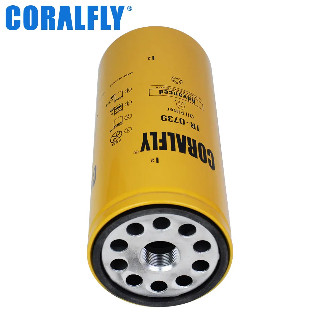 OEM ODM Excavator Diesel Engine Filter Lube Oil Filter 1R0739 1R-0739 LF3379 B76 LFP3191 for Caterpillar
