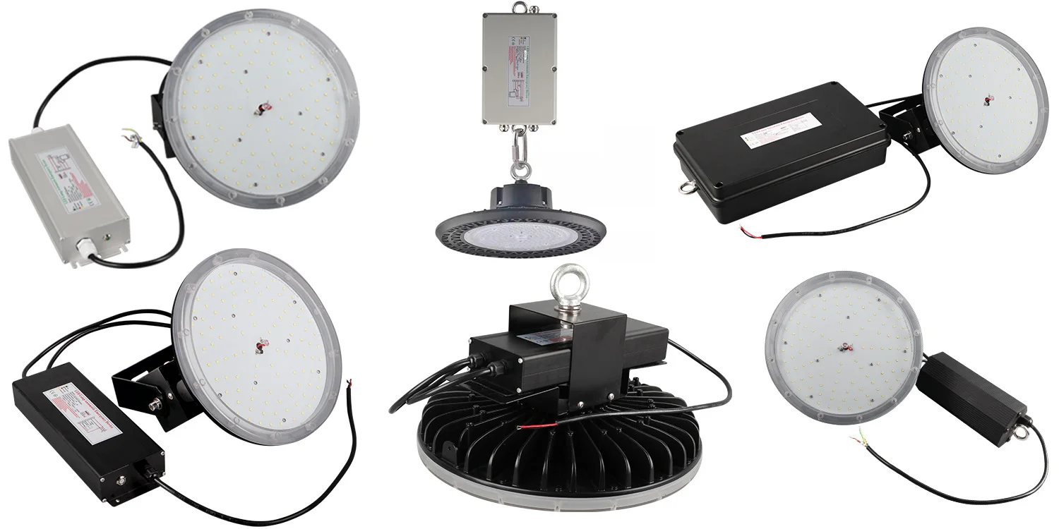 Waterproof Floodlight LED Emergency Conversion Driver Device With Rechargeable LiFePO4 Battery