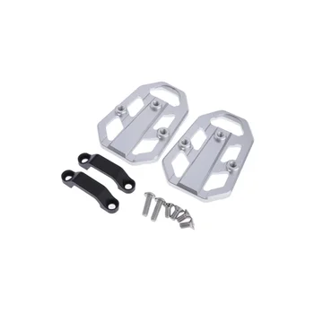 Silver Motorcycle Modification Foot Pegs Bracket Wide Rider Footrest for Honda NC700 NC750