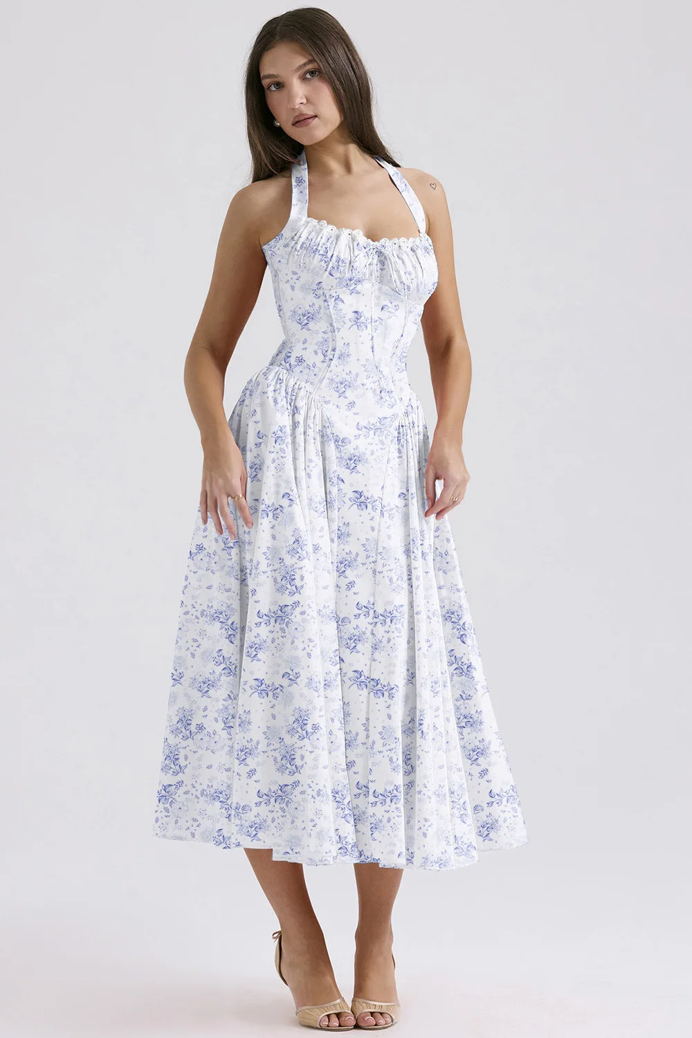 Shop Our Elegant Formal Print Dress - Lady Sexy Sleeveless Maxi Evening  Dress