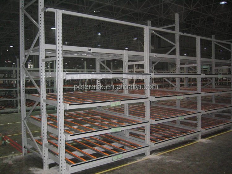 Peterack Heavy Duty Flow-through Racking - Efficient Storage