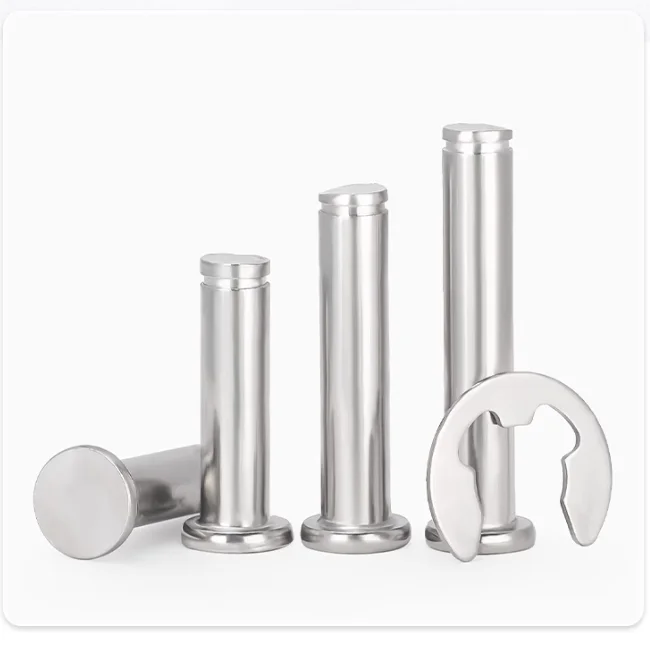 product professional stainless steel flat head clevis pin with groove bearing cylindrical dowel pin with e type clip-61