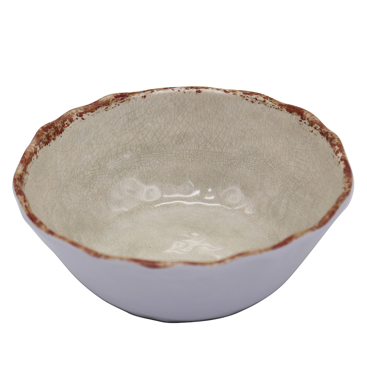 Wholesale Crack Design 12pcs Plastic Melamine Bowl Dinnerware Cookware