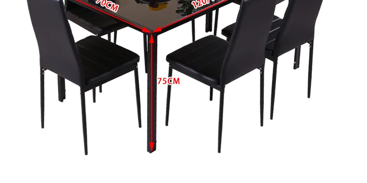 Free Sample Modern Glass Round Kitchen Table Set for Dining