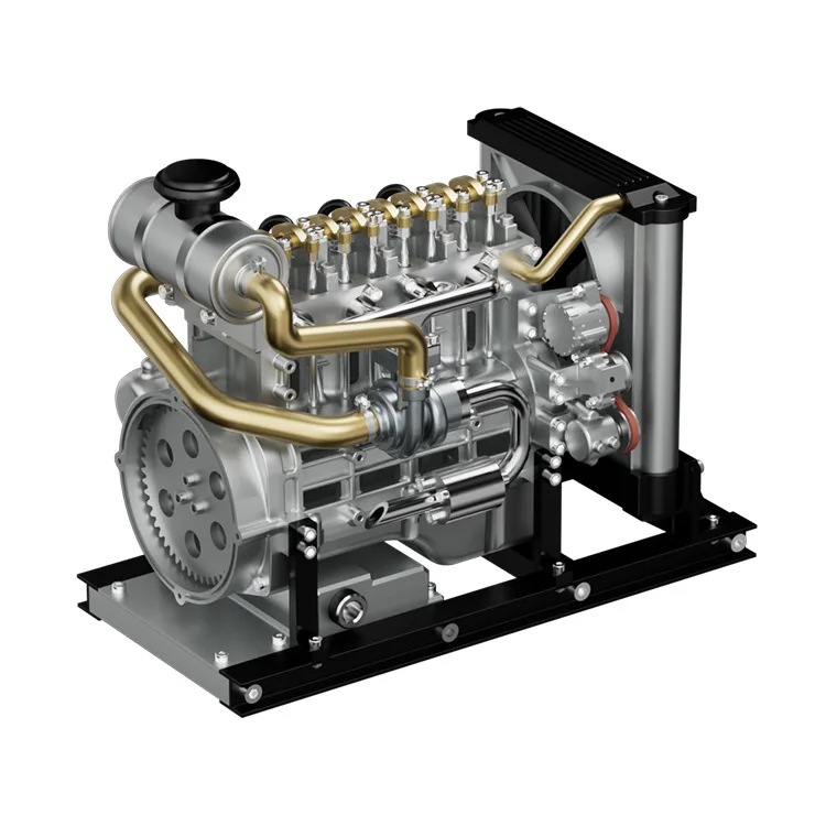 TECHING Handmade DIY Assembling DM115 Mini Four-cylinder Engine Model/Mini Engine Mechanical Toy
