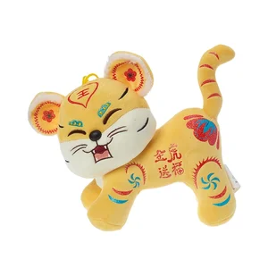 Custom Manufacturer Wholesale New Year Tiger Stuffed Animal Plush Toy Filled with PP Cotton