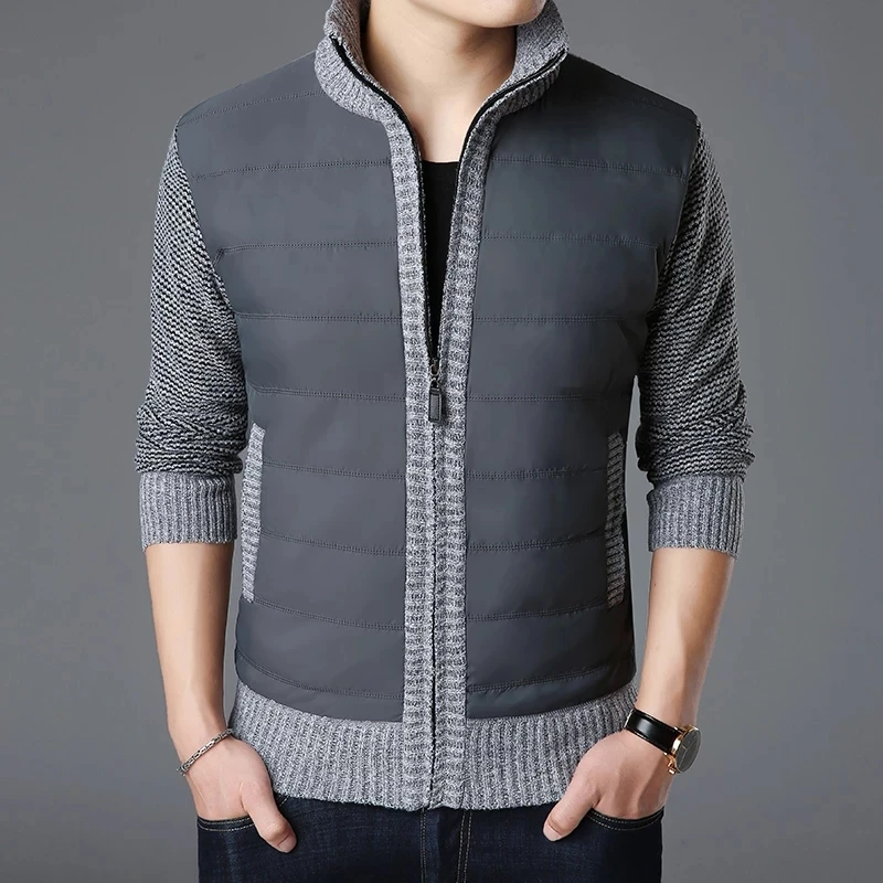 2022 New Fashion Brand Sweaters Mens Cardigan Thick Slim Fit Jumpers Knitwear Zipper Warm Winter Korean Style Casual Men Clothes