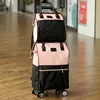 Pink caster wheel set