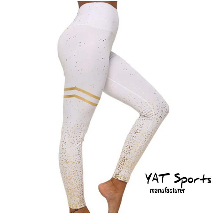 Calça Fitness Feminina De Cintura Alta,Roupa De Ginástica Com Estampa  Dourada Para Yoga - Buy Calças De Yoga,Leggings Yoga,Calças De Yoga Ouro  Stamping Product on Alibaba.com