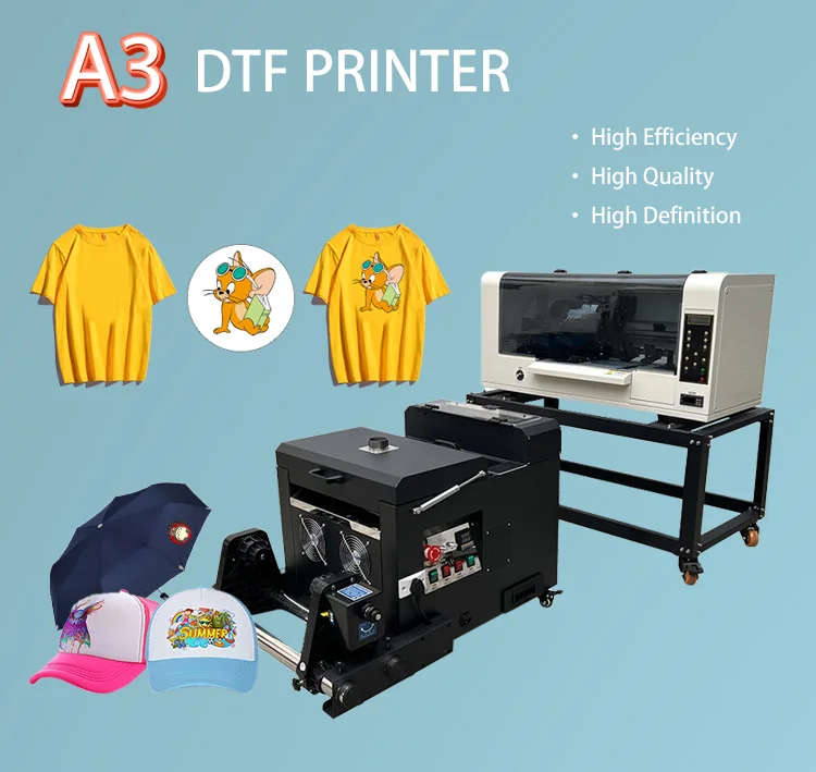 A3 30cm Dtf Printer A3 Xp600 Dtf Print And Powder Dyer Machine - Buy ...