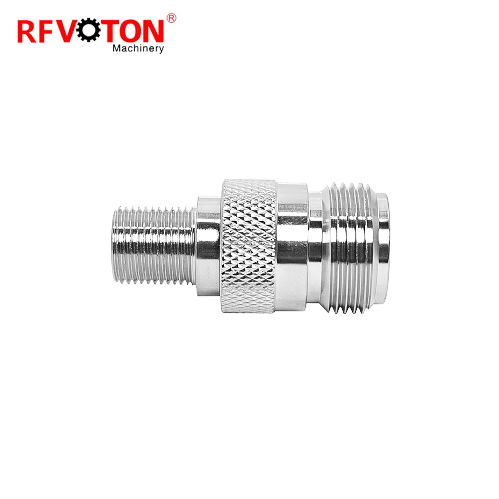 Factory Supply Adaptor n Female Jack  to F Jack Hembra Socket Straight Brass  Rf Coaxial Adapters Coax Connector Adapter Rohs