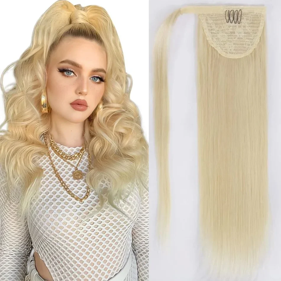 Extension per capelli veri biondi #613 Extension per capelli lisci colorati per donne_voghion.com